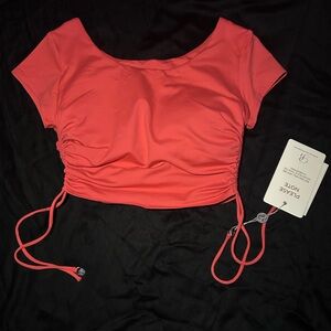 Bombshell Sportswear Scrunch Fit Bra Tee - Raspberry Blush